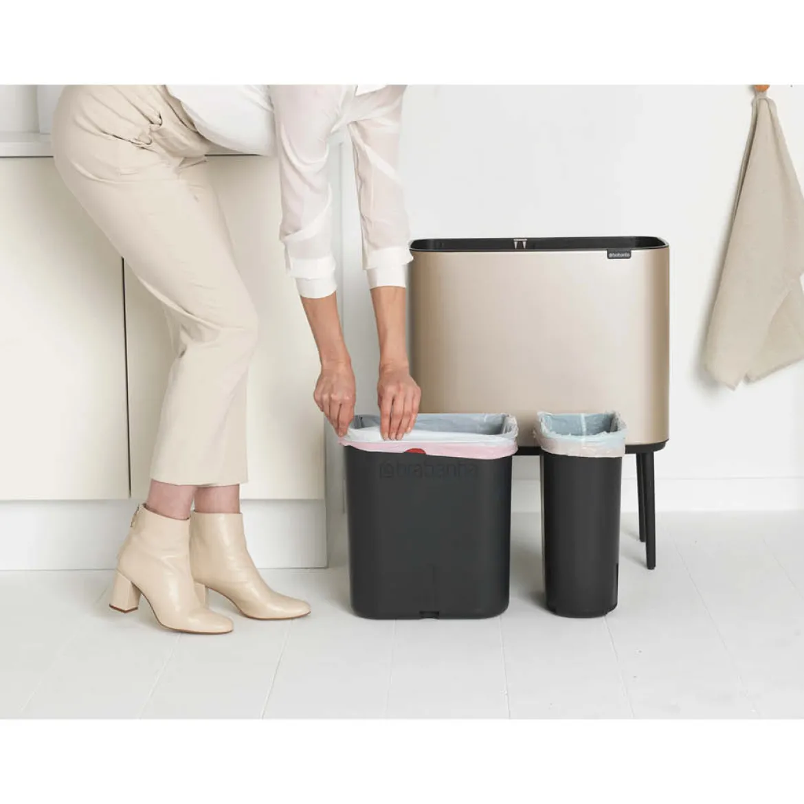 Abfallsammler "Bo" Touch Bin gold