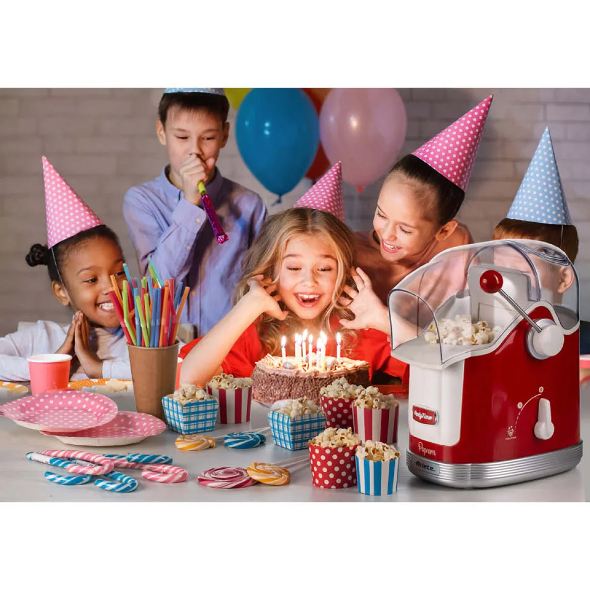 Ariete Popcornmaker "Party Time rot"