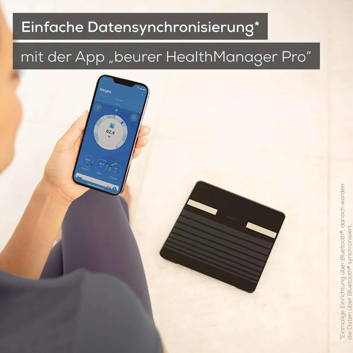 Beurer Diagnosewaage mit Gesundheitswerten + App "BF 451" Limited Edition