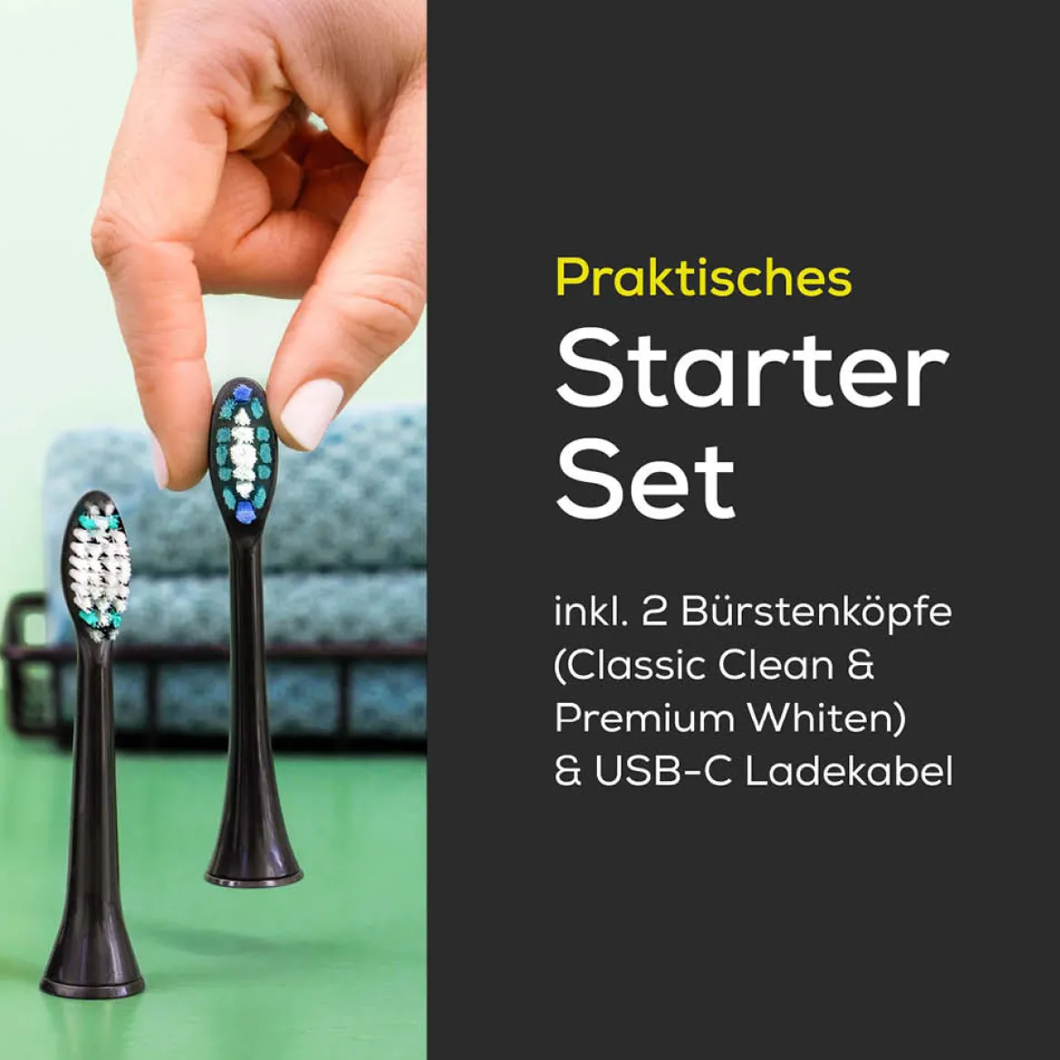 Beurer Elektrische Schallzahnbürste "SC30" Jet Black Green Planet