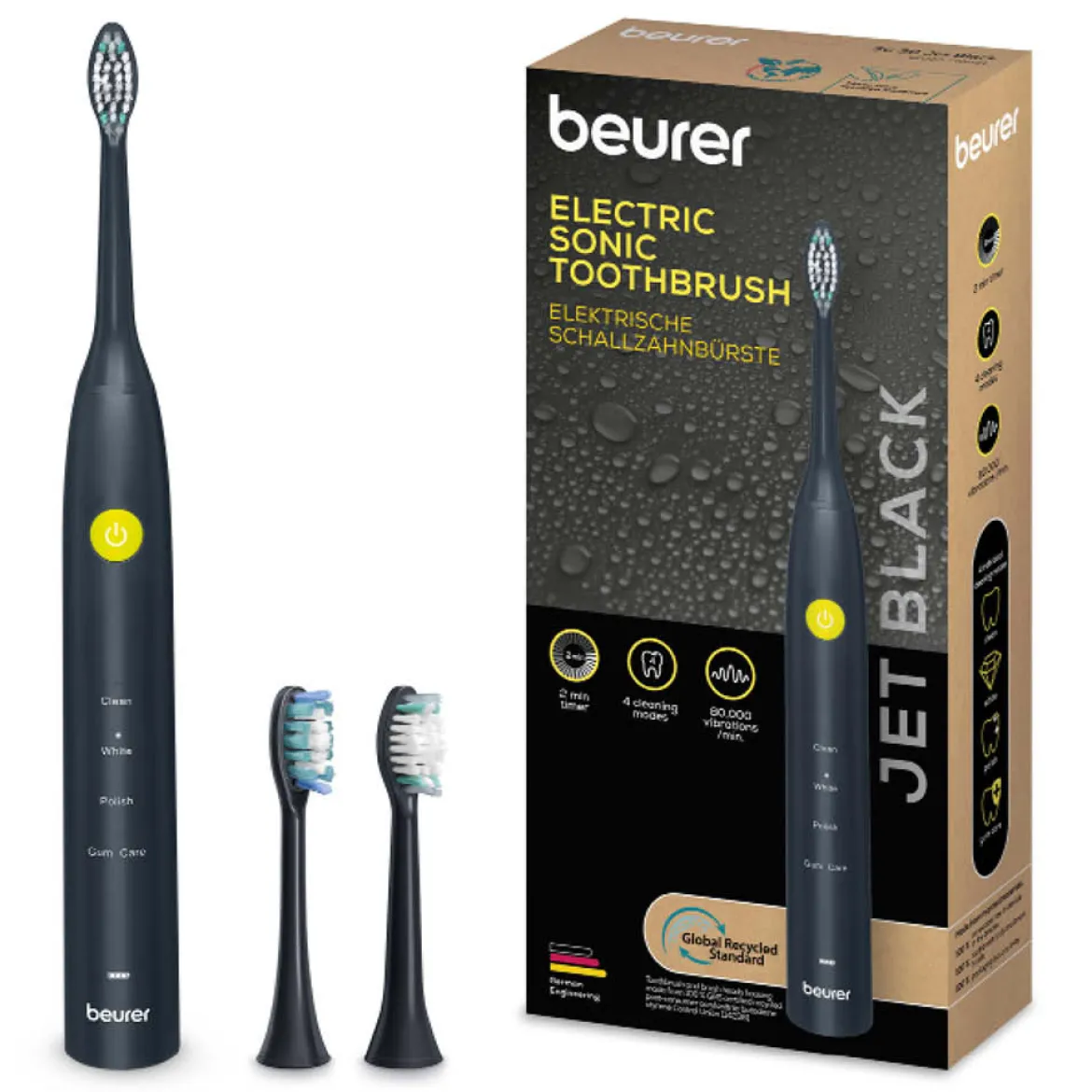 Beurer Elektrische Schallzahnbürste "SC30" Jet Black Green Planet