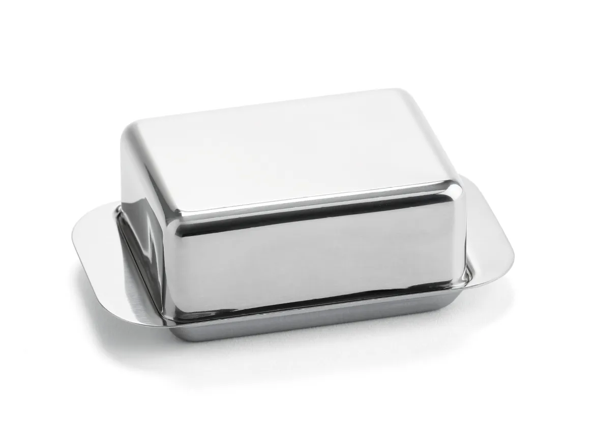 Butterdose aus Edelstahl 1/4 Pfund