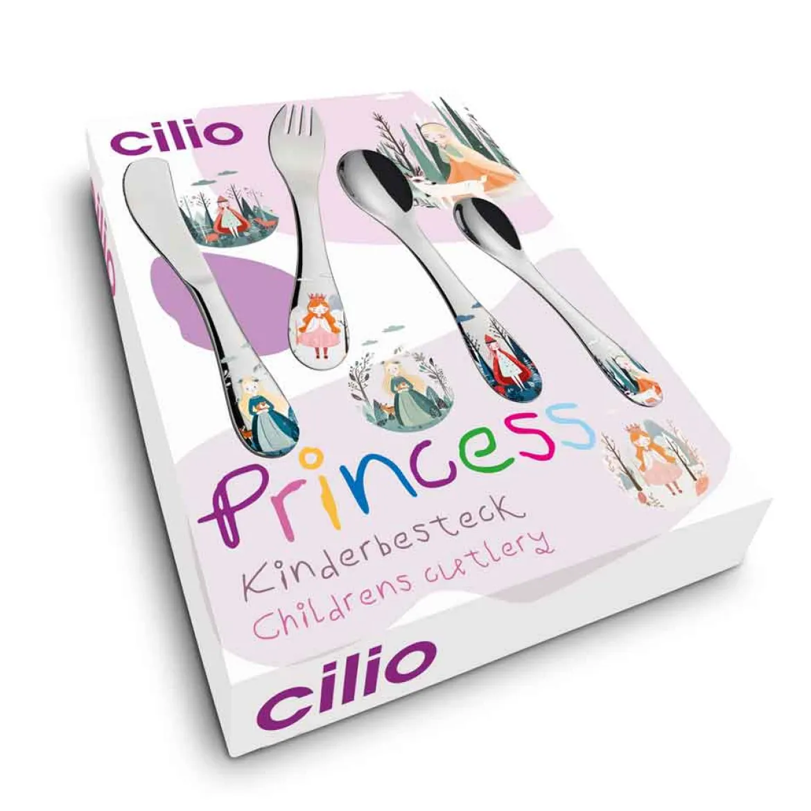 Cilio Kinderbesteck "PRINCESS" 4tlg.