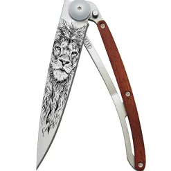 Deejo Taschenmesser Korallenholz mit Motiv