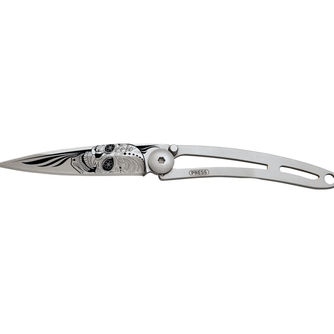 Deejo Taschenmesser "Naked Titan" mit Motiv