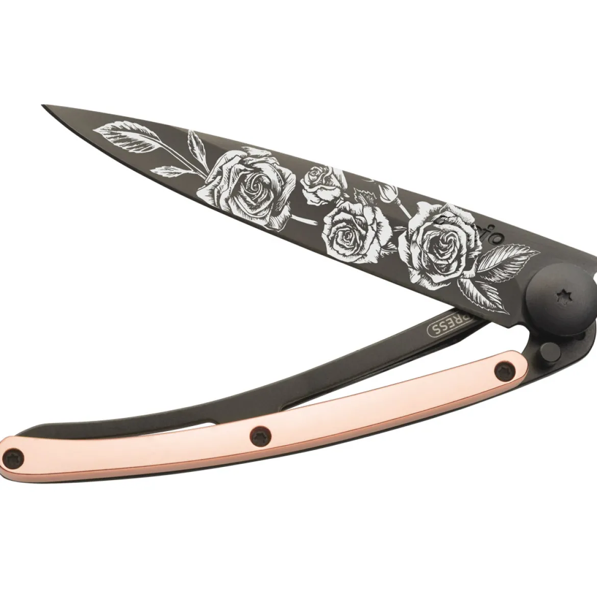 Deejo Taschenmesser Roségold "Rosen" 27g