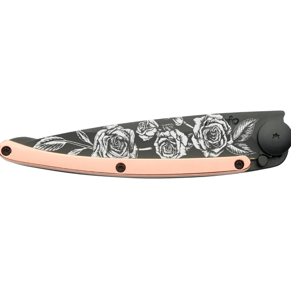 Deejo Taschenmesser Roségold "Rosen" 27g