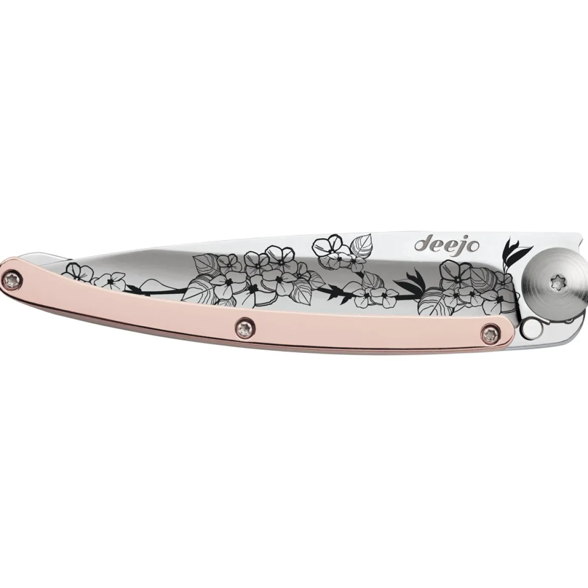 Deejo Taschenmesser Roségold "Kirschblüte" 27g