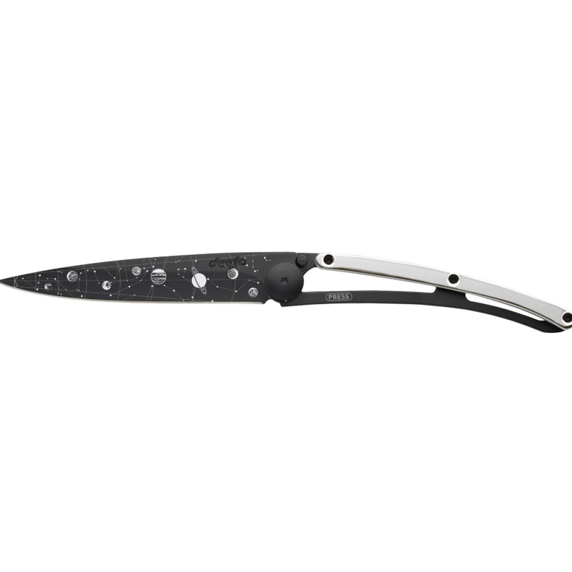 Deejo Taschenmesser Weißgold "Astro" 27g