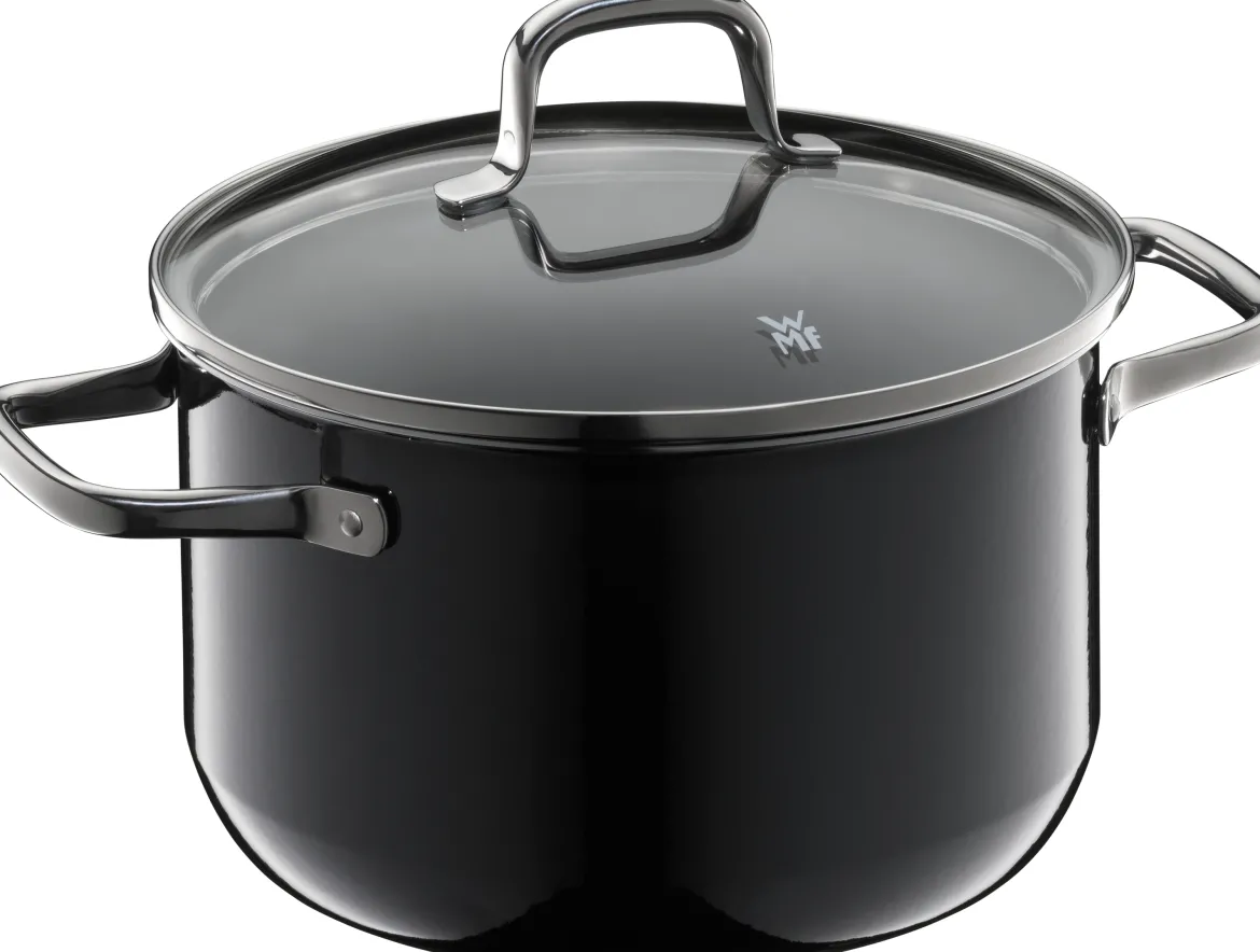 Fusiontec Essential Fleischtopf mit Deckel, 20 cm, Black