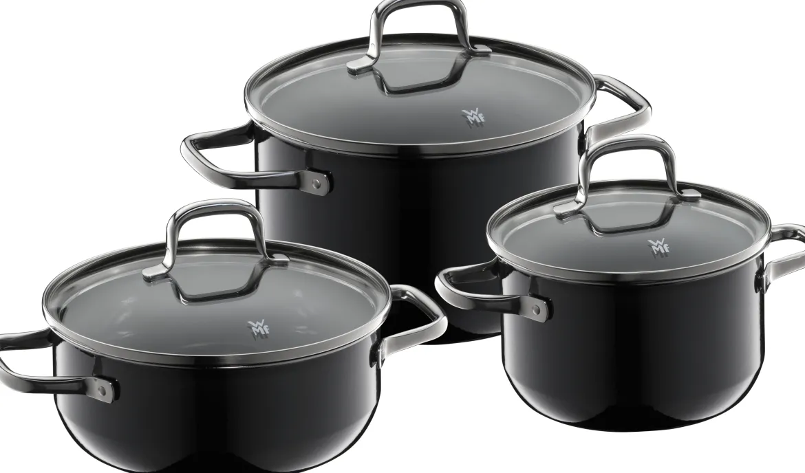 Fusiontec Essential Topf-Set, 3-teilig, Black