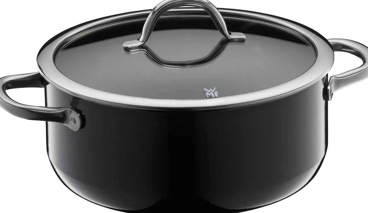 Fusiontec Inspire Bratentopf mit Deckel, 24 cm, Black