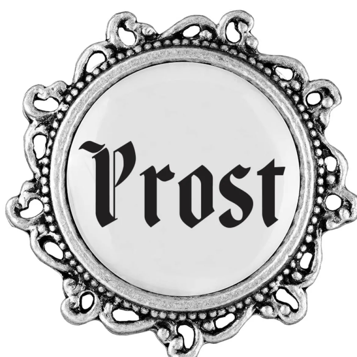 Gaudiknopf Prost - Anstecker "Klassiker - verziert"
