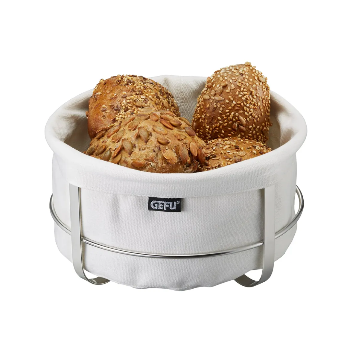 Gefu Brotkorb BRUNCH, rund, weiß
