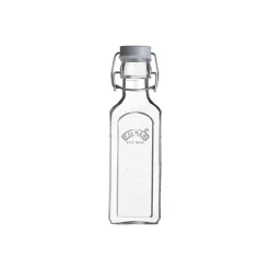 Glasflasche mit Bügelverschluß, eckig, 300 ml