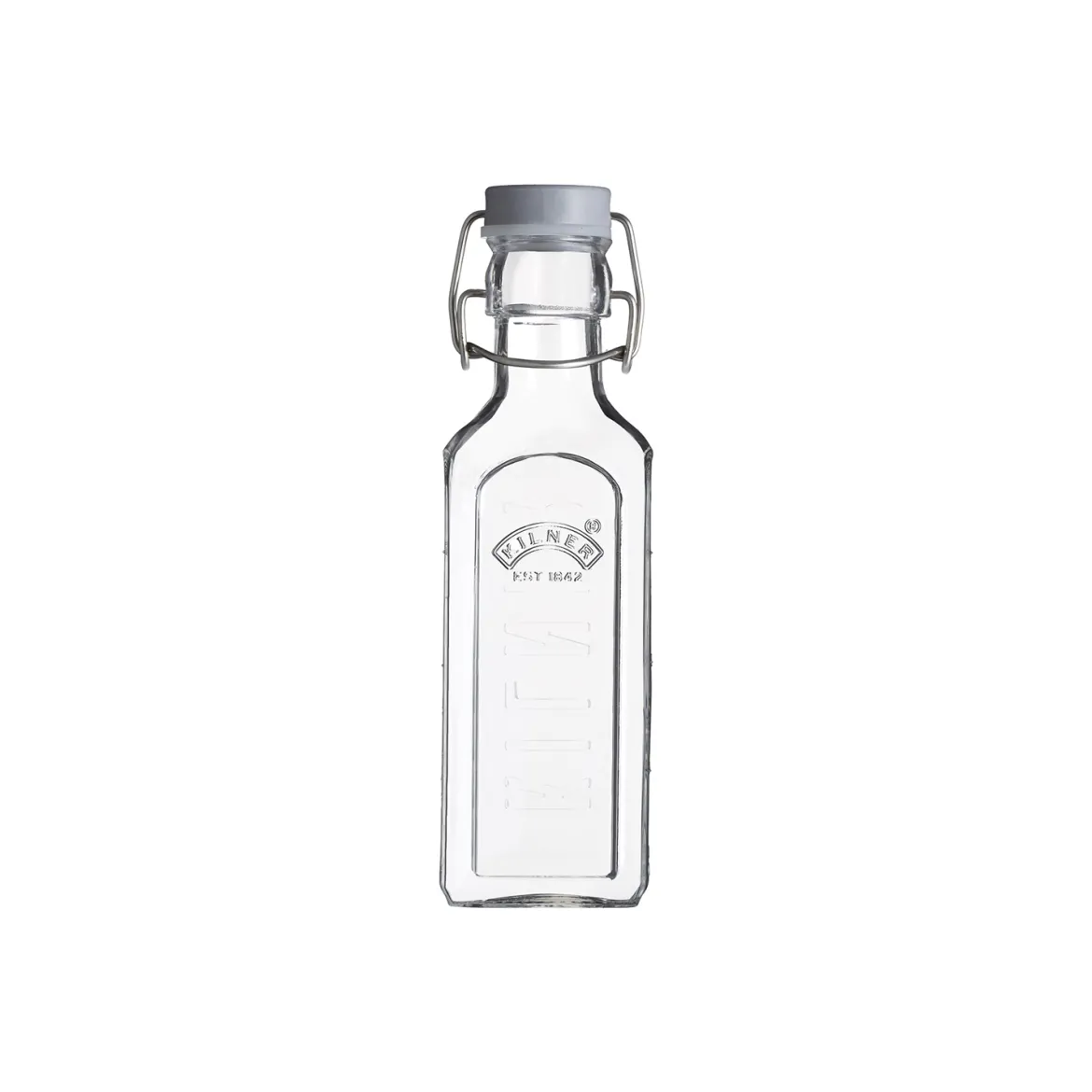 Glasflasche mit Bügelverschluß, eckig, 300 ml