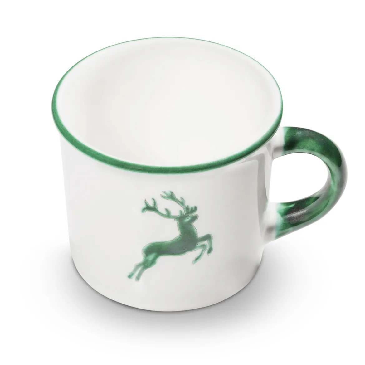 Gmundner Kaffeehaferl "Grüner Hirsch"