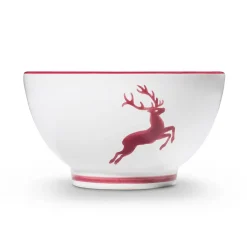 Gmundner Müslischale "Bordeauxroter Hirsch"