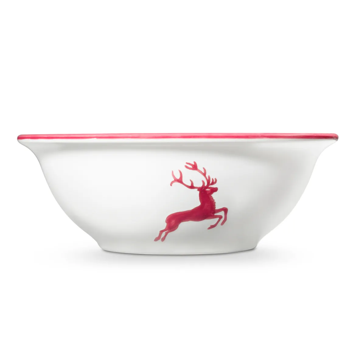 Gmundner Salatschüssel "Bordeauxroter Hirsch"