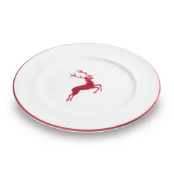 Gmundner Speiseteller Gourmet "Bordeauxroter Hirsch"