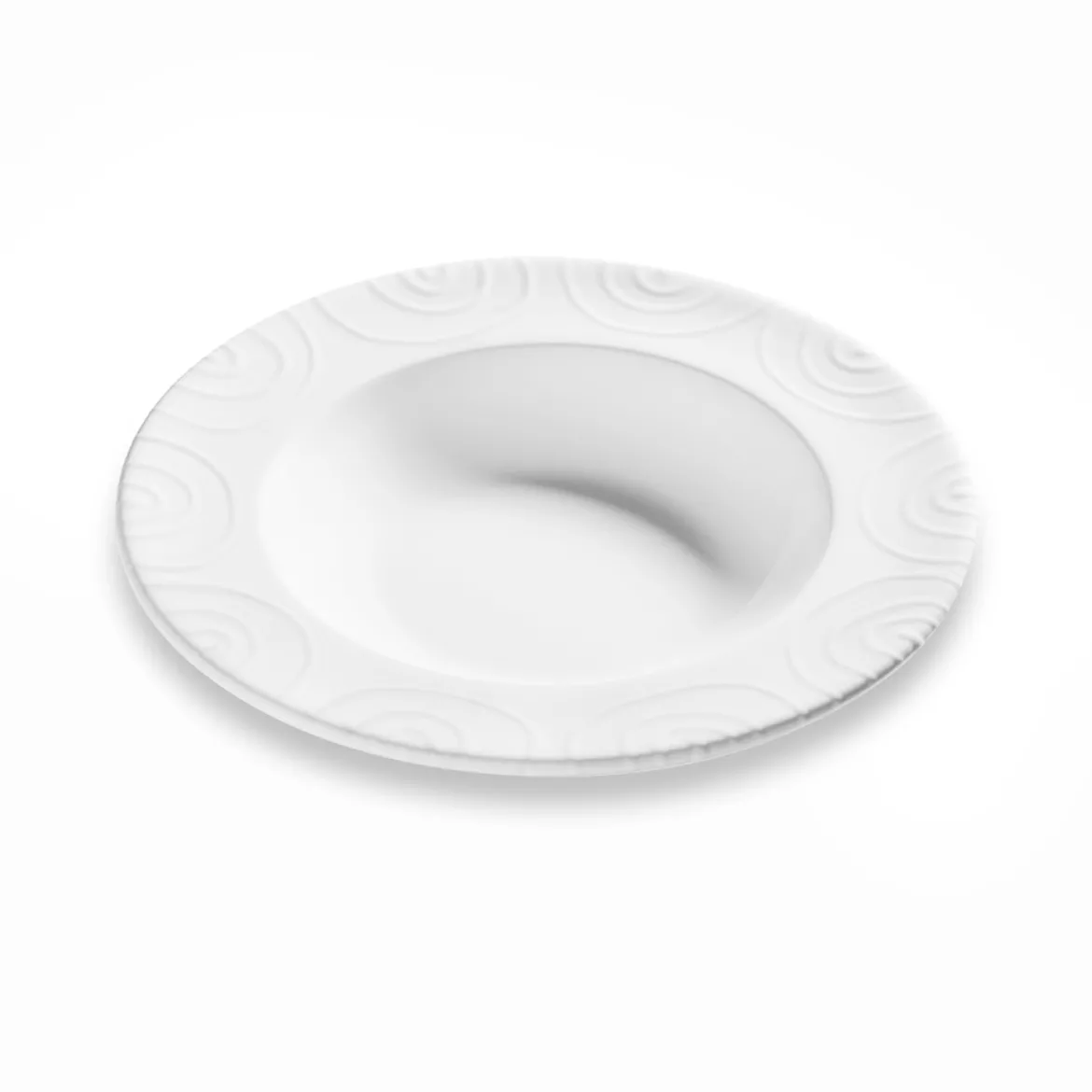 Gmundner Suppenteller Gourmet "Weißgeflammt"