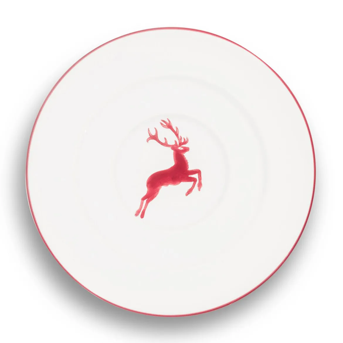 Gmundner Untertasse Gourmet "Bordeauxroter Hirsch"