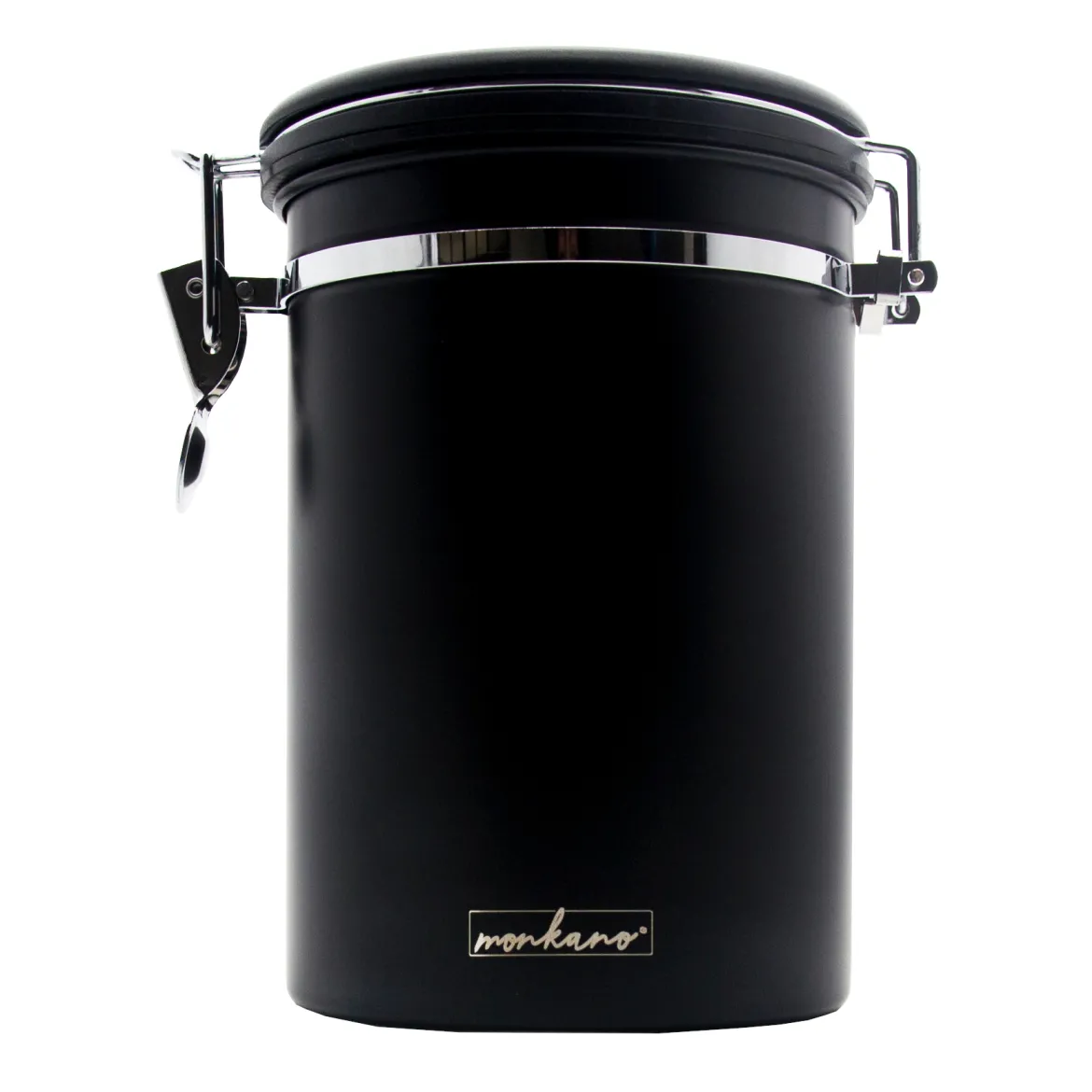 Kaffeedose, "Monza" Edelstahl schwarz 500g
