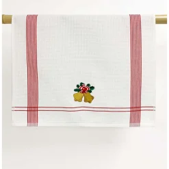 Kleinmann Geschirrtuch "Glöckchen" rot 50x70cm
