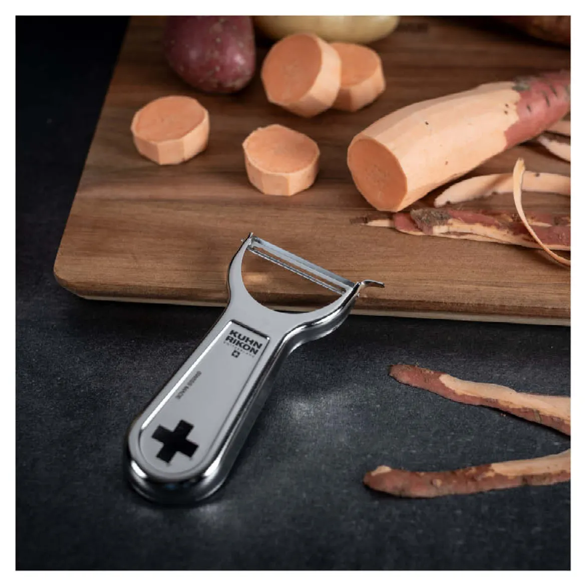 Kuhn Rikon Sparschäler Kreuz "Swiss Metallic Peeler"