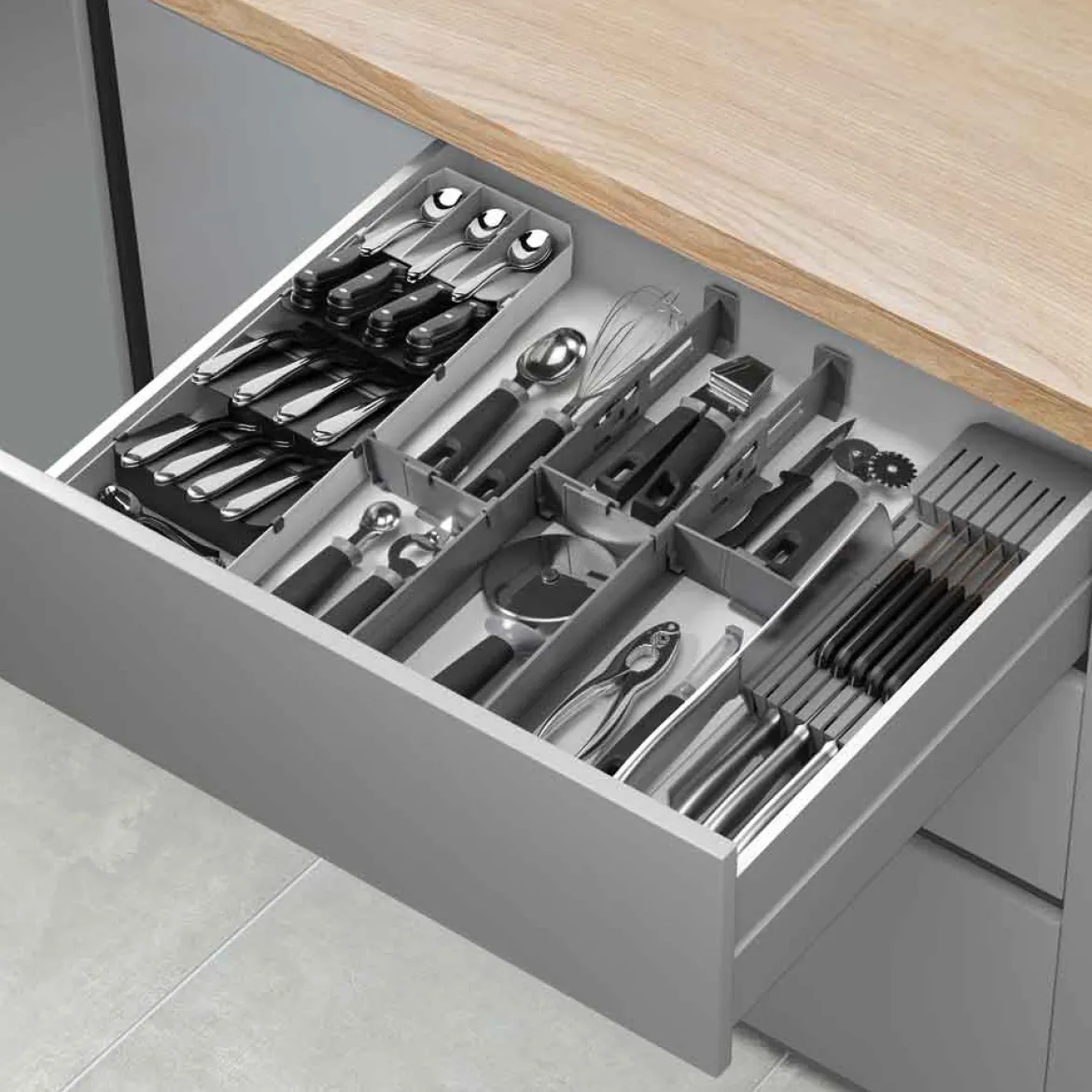 Metaltex Schubladen-Organizer "Multi-Fit"