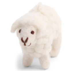 Mini Schaf Filz weiß
