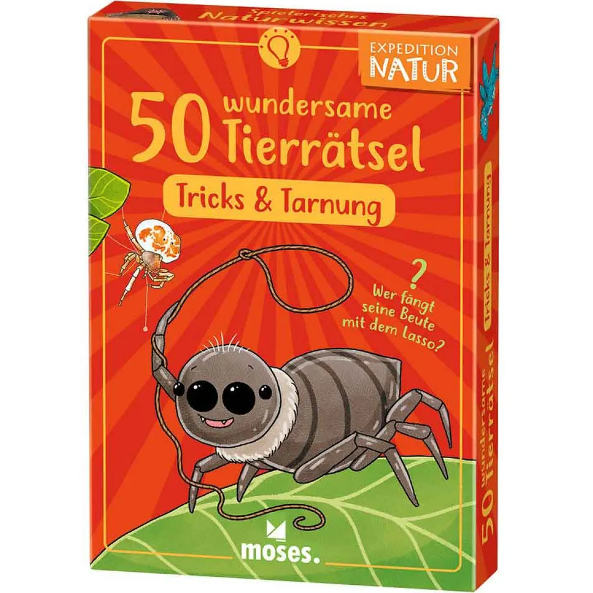 Moses Kartenset 50 Tierrätsel - Tricks&Tarnung "Expedition Natur"