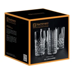 Nachtmann Longdrinkglas "Highland" 4er Set