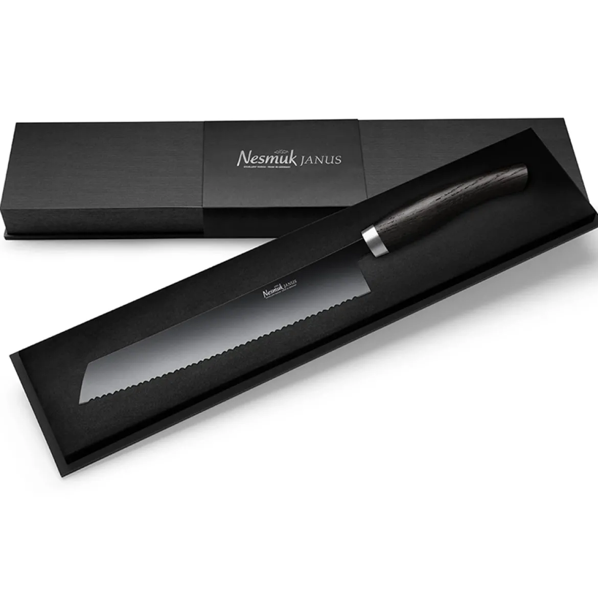 Nesmuk Brotmesser "Janus" Mooreiche