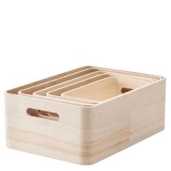 RIG-TIG Aufbewahrungsbox Holz 5tlg. "Save it"