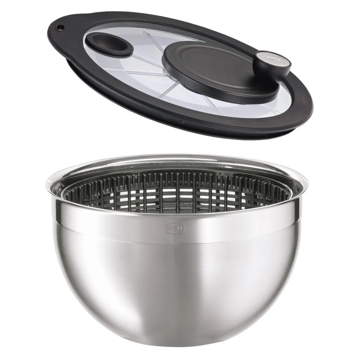 Rösle Salatschleuder mit Glasdeckel