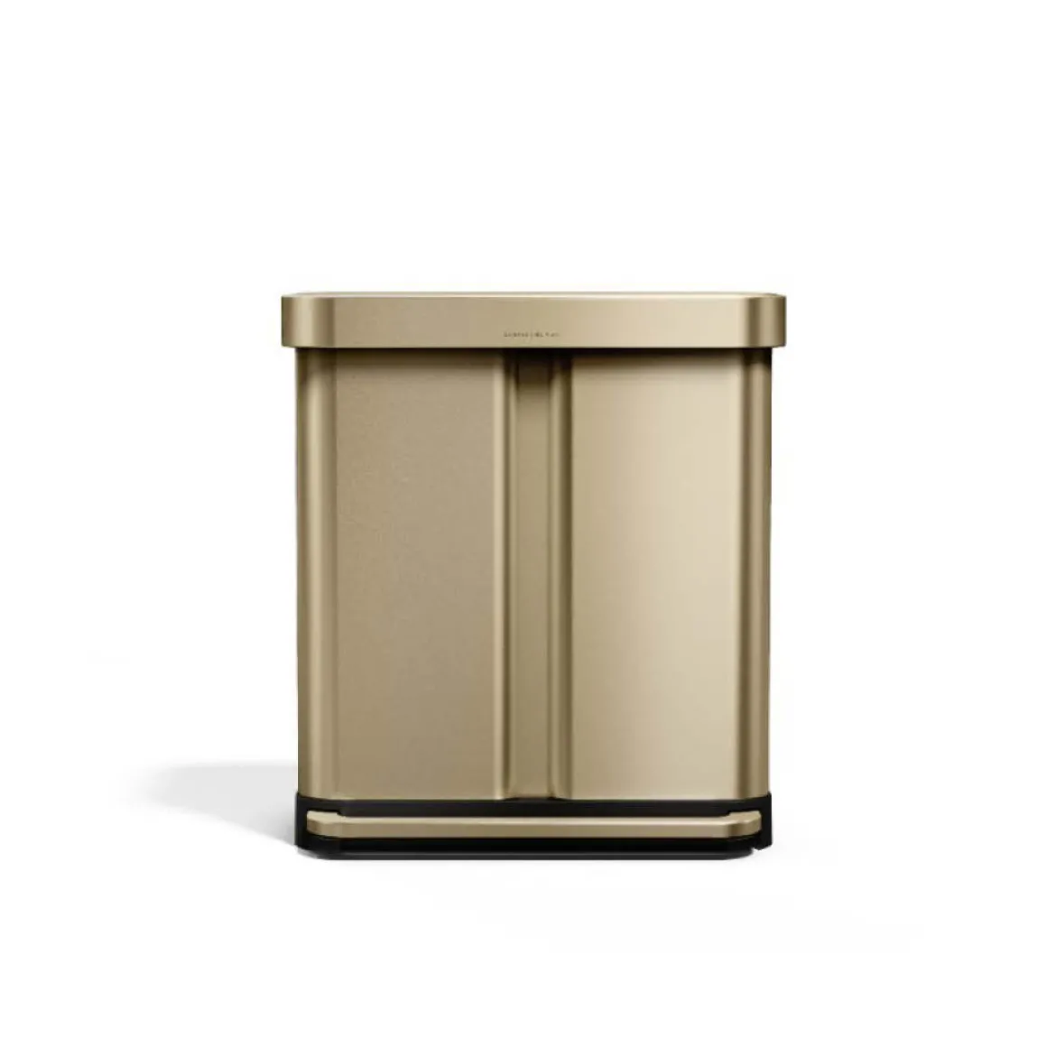 Simplehuman Doppelfach-Treteimer 58 Liter