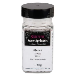 Städter Streudekor-Mix "Sterne/Silber"