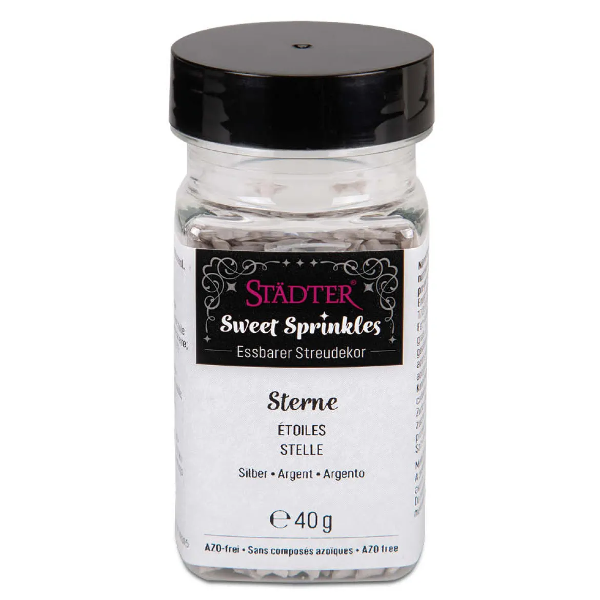 Städter Streudekor-Mix "Sterne/Silber"