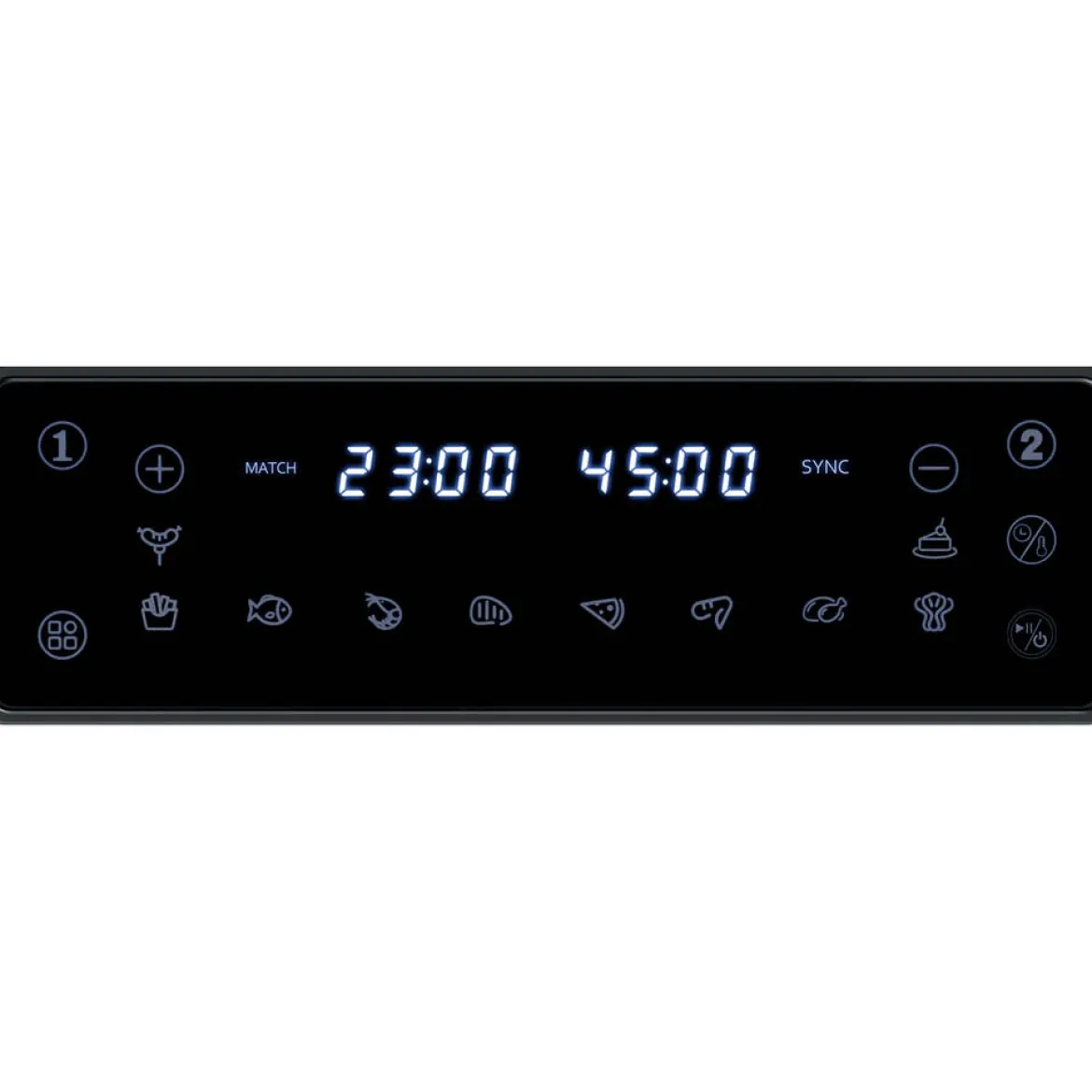 Steba Doppel-Heißluftfritteuse HF 9501 Duo Black 2400 W