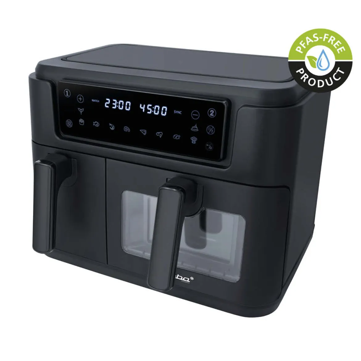 Steba Doppel-Heißluftfritteuse HF 9501 Duo Black 2400 W