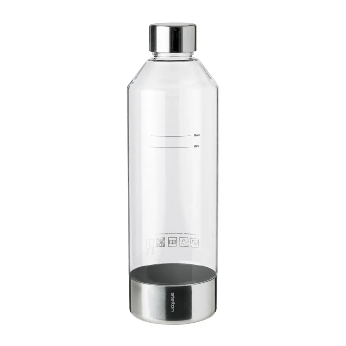 Stelton Flasche zu Wassersprudler Brus steel