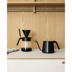 Stelton Glaskanne black metallic "Nohr"