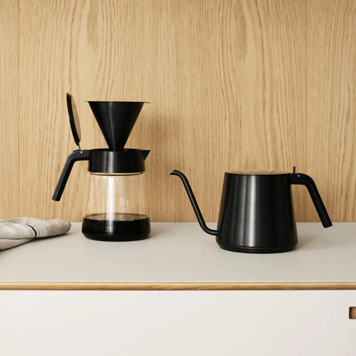 Stelton Kaffeefilter slowbrew black metallic "Nohr"