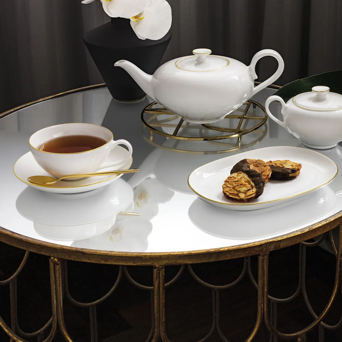 Villeroy & Boch Kaffee-/Teeuntertasse "Anmut Gold"