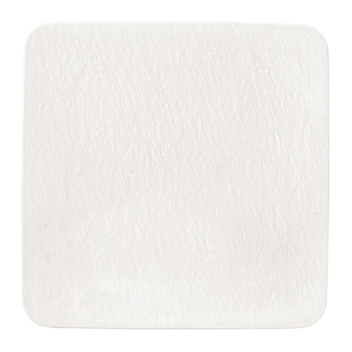 Villeroy & Boch Manufacture Rock blanc Servierplatte quadratisch/Gourmetteller 32x32x1,5cm