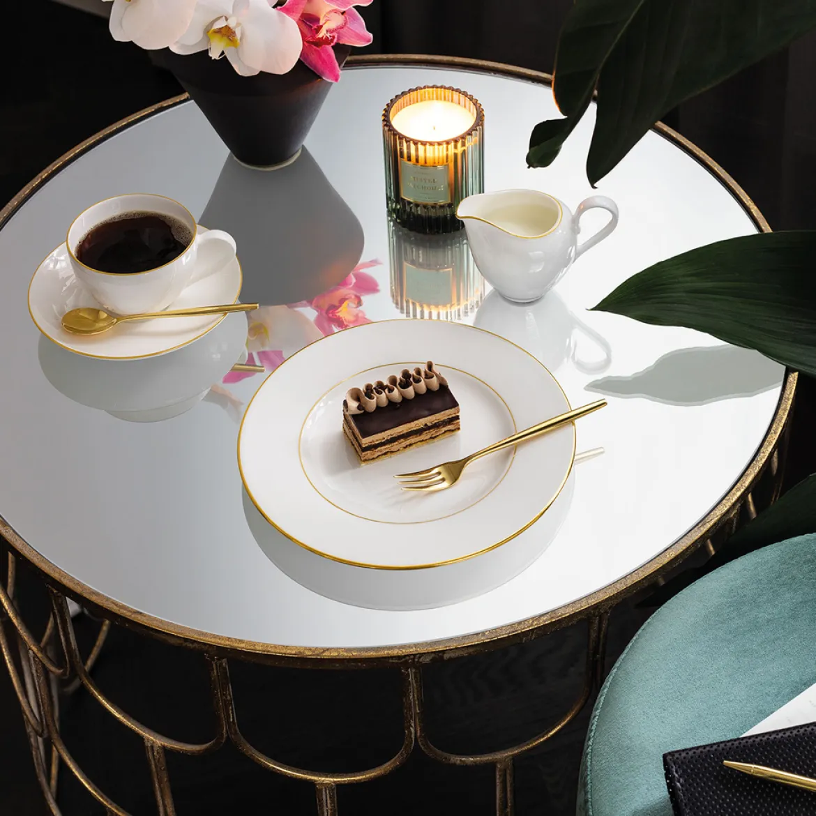 Villeroy & Boch Milchkännchen "Anmut Gold"