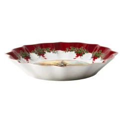 Villeroy & Boch Schale groß, Santa und Baum 25x25x4cm "Toy's Fantasy"