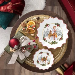 Villeroy & Boch Schale klein, Rehkitz mit Geschenken 16,5x16,5x3cm "Toy's Fantasy"