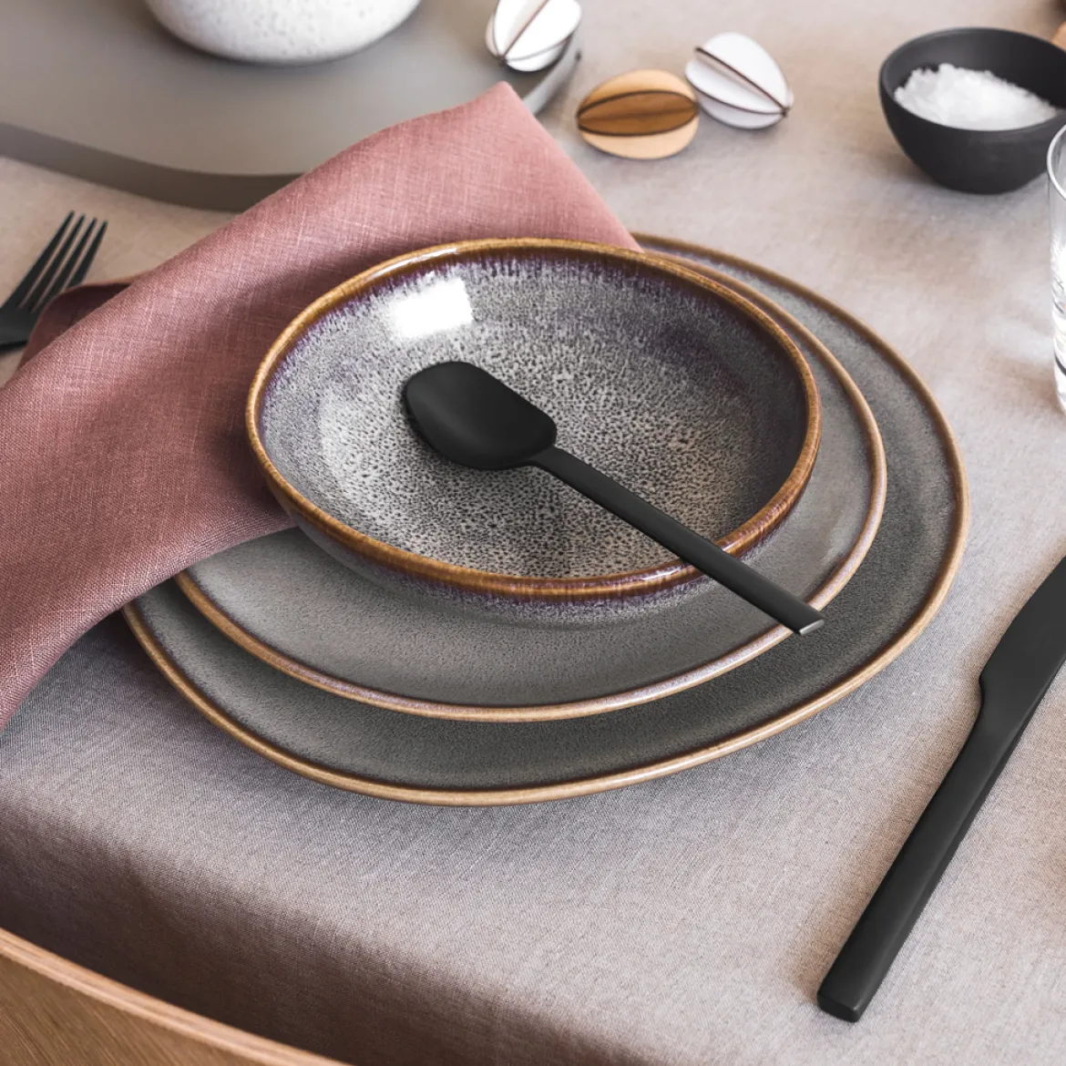 Villeroy & Boch Speiseteller "Lave beige"